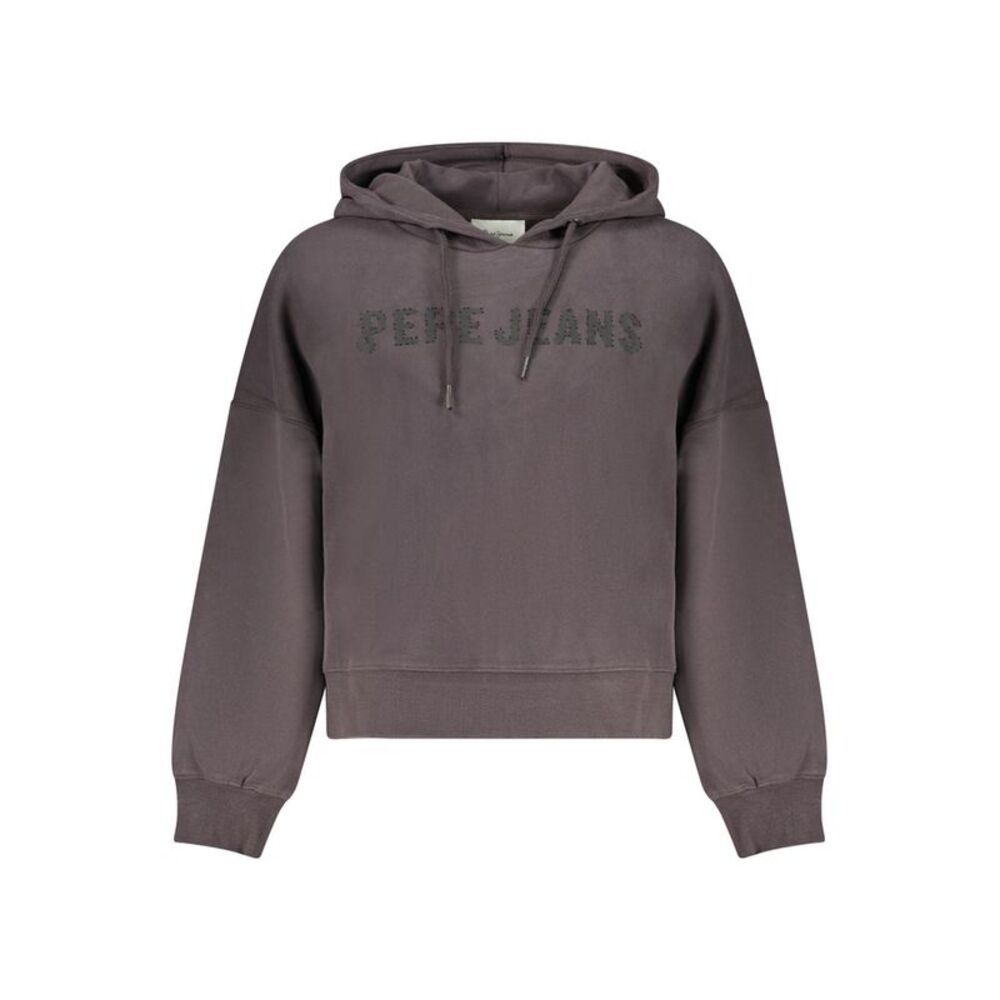 Pepe Jeans Black Cotton Women Women's Sweatshirt